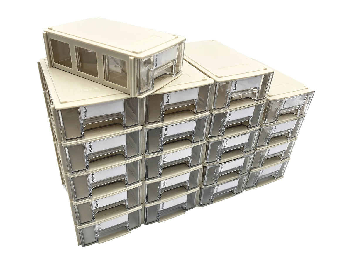 Stackable Storage Drawers Set of 20 with Dividers | Home Organization - Image 1