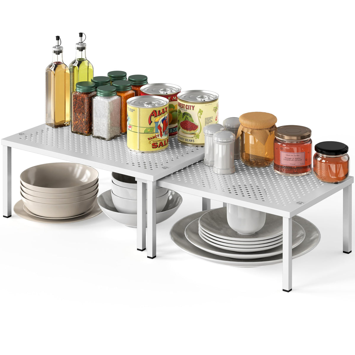 Simple Houseware Expandable Stackable Kitchen Counter Shelf - Image 1