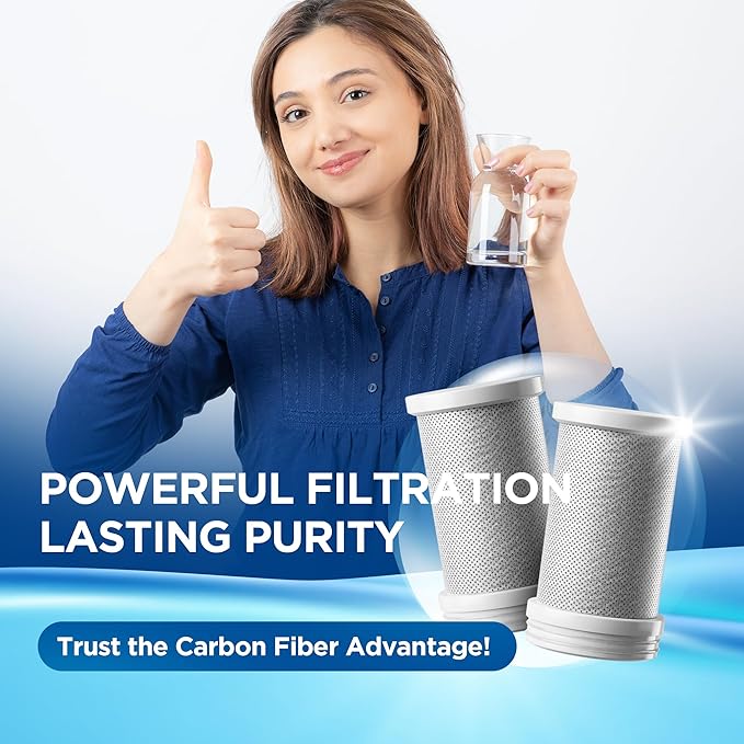 Advanced Faucet Water Filter Replacement – Easy Installation Pure Water Filters Replacement Fit for Kitchen & Bathroom Sinks – Leak-proof, BPA - Free Filter Replacement