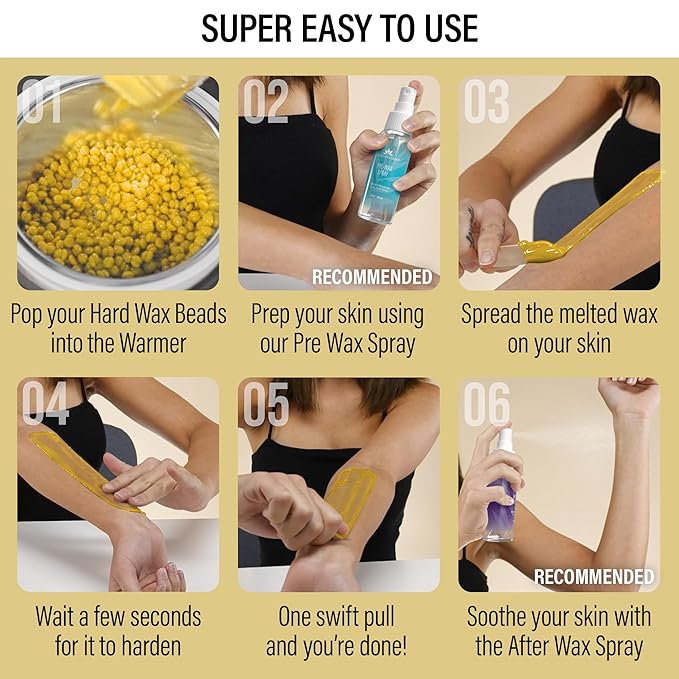 Tress Wellness Wax Beads - Safe for Skin - Dermatologically Tested - At-Home Kit for Bikini - Lemon, 2 x 1.2lb, 2 pack