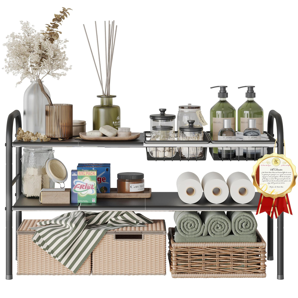 Under Sink Organizers and Storage,Expandable under cabinet - Image 1