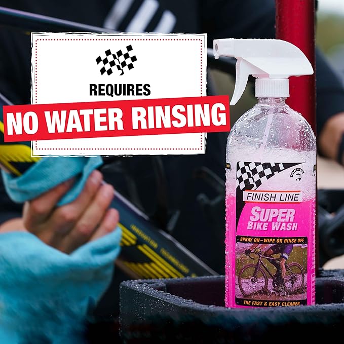Finish Line Super Bike Wash – Professional Biodegradable Bicycle Cleaner with Advanced Cleaning Agents and Rust Inhibitors – Safe on All Components