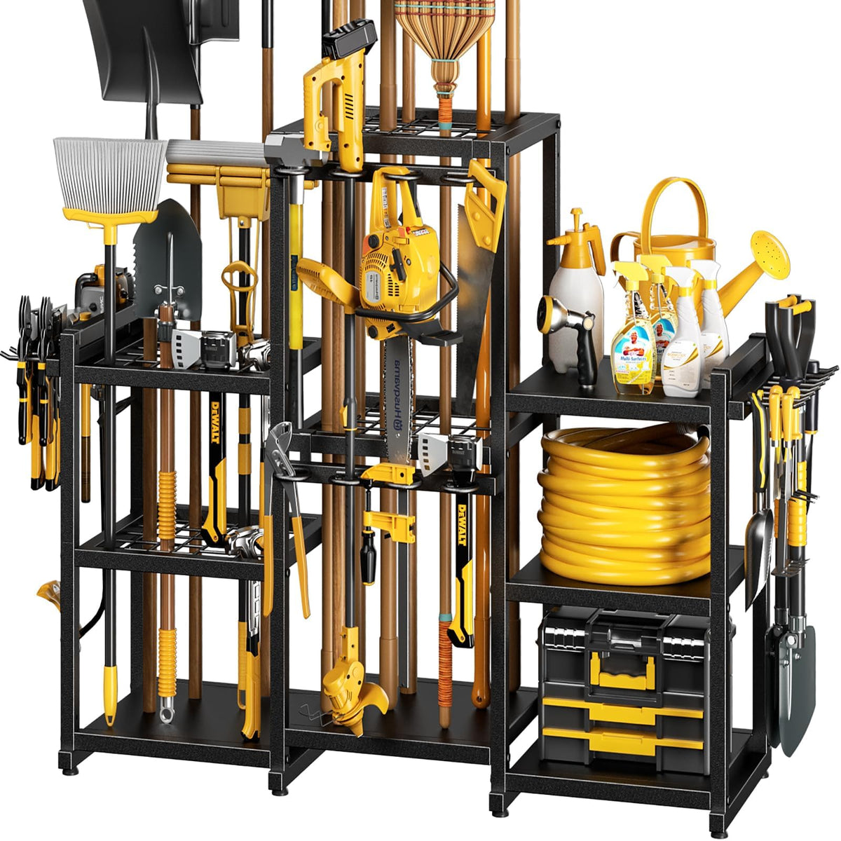 42" H Large Garden Tool Organizer, Holds Up to 86 Tools - Image 1