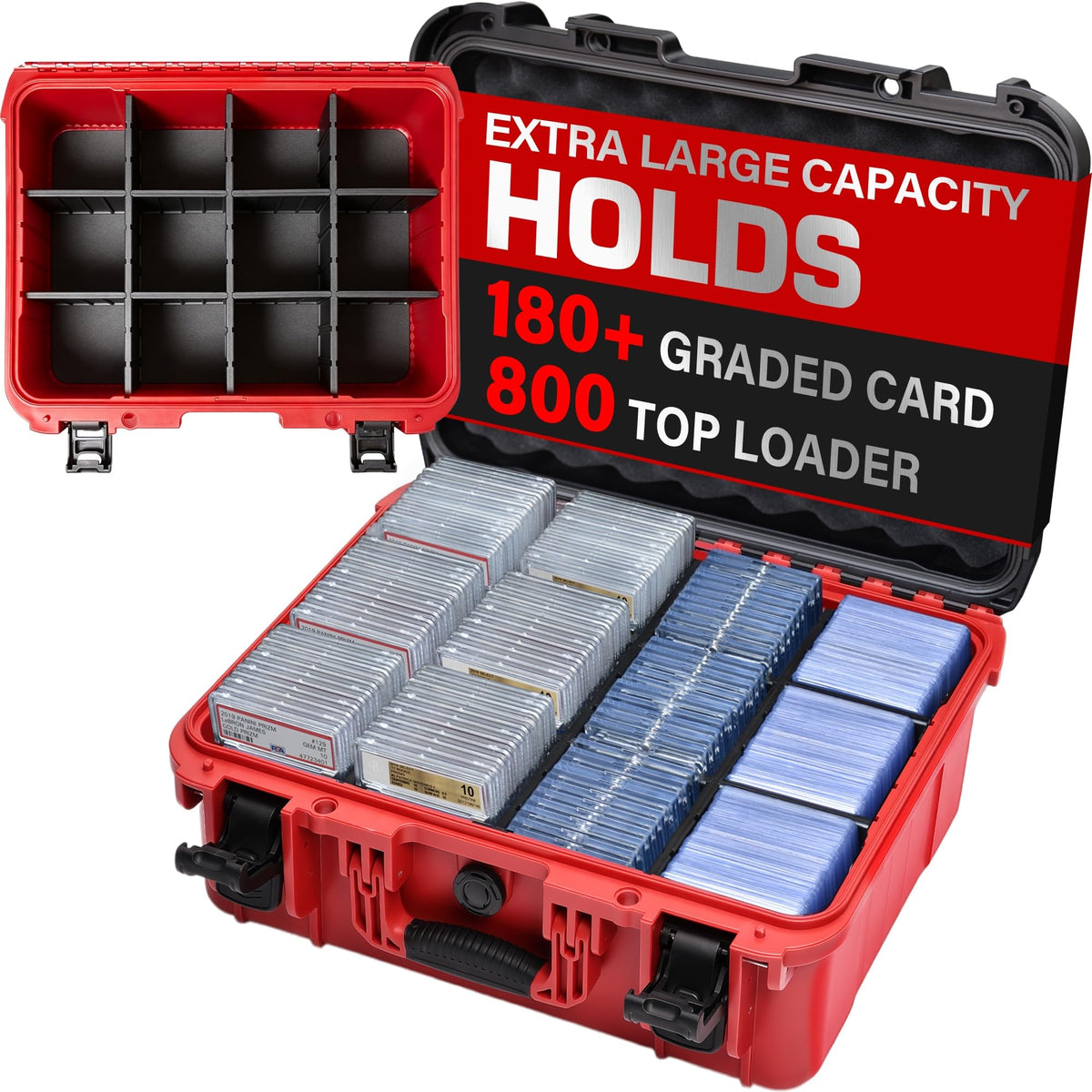 Baseball Card Storage Box, Extra Large Graded Card Case - Image 1