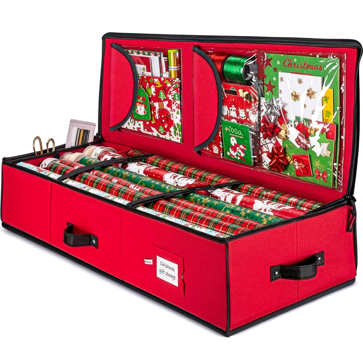 ZOBER Wrapping Paper Storage, Gift Wrapping Organizer Storage - Image 1