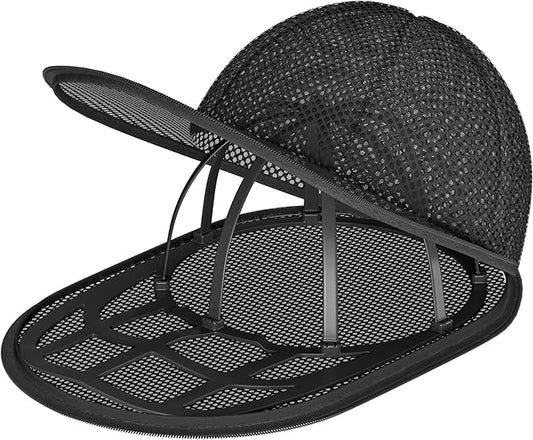 LONGD Hat Washer Cage with Snap Lock - Machine/Dryer Safe Compact Hat Cleaner for Baseball Caps & Storage