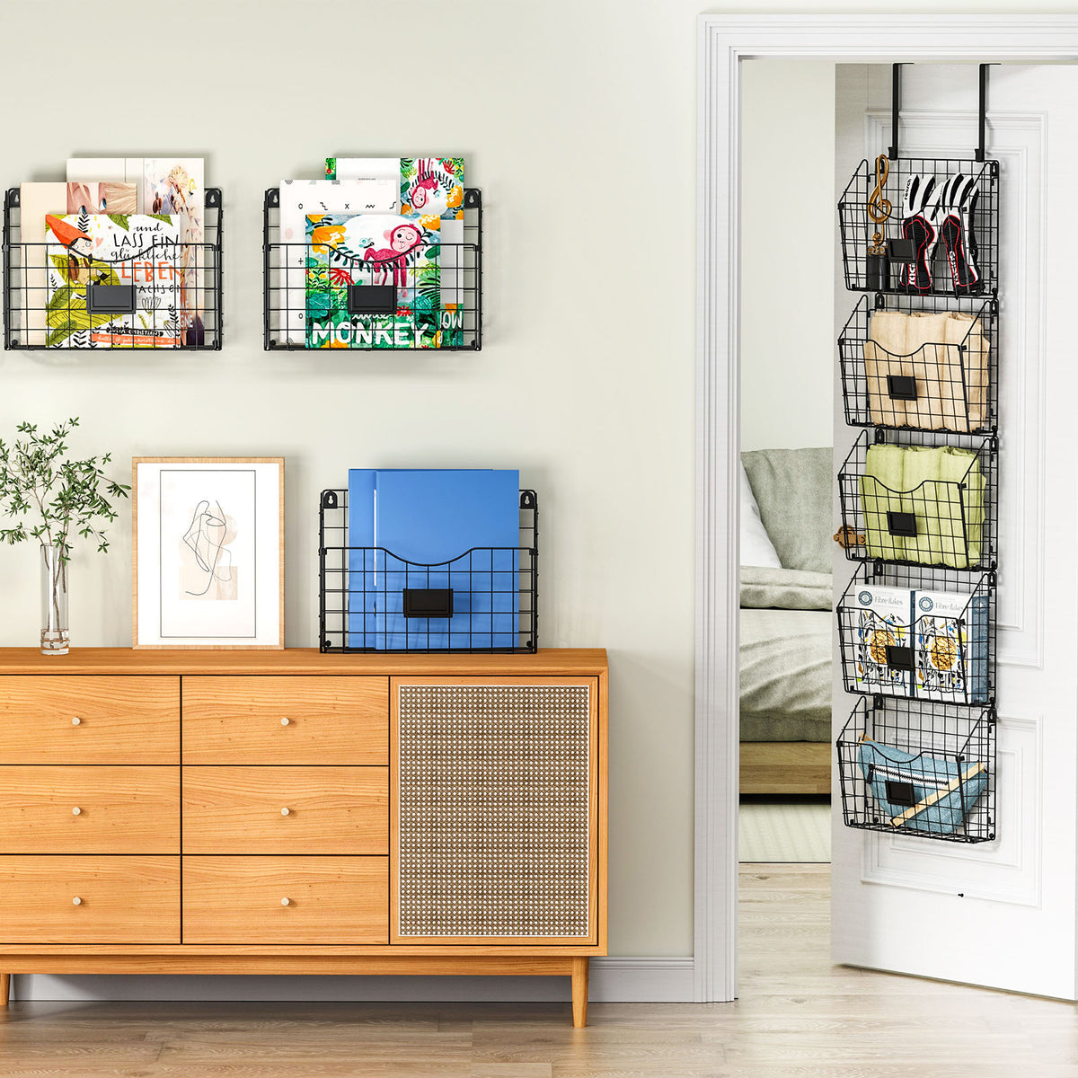 X-cosrack 3-Tier Hanging Wall Files with Door Hooks | All Products - Image 8