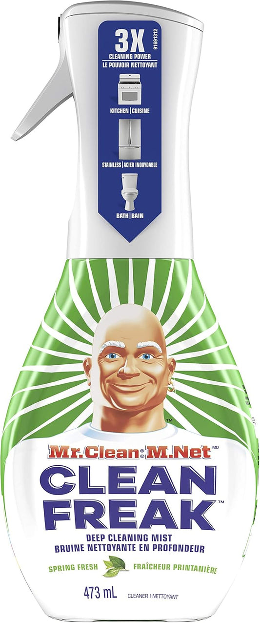 Mr. Clean Clean Freak Deep Cleaning Mist Multi-Surface Spray, Gain Original, 16 Oz Spray Bottle