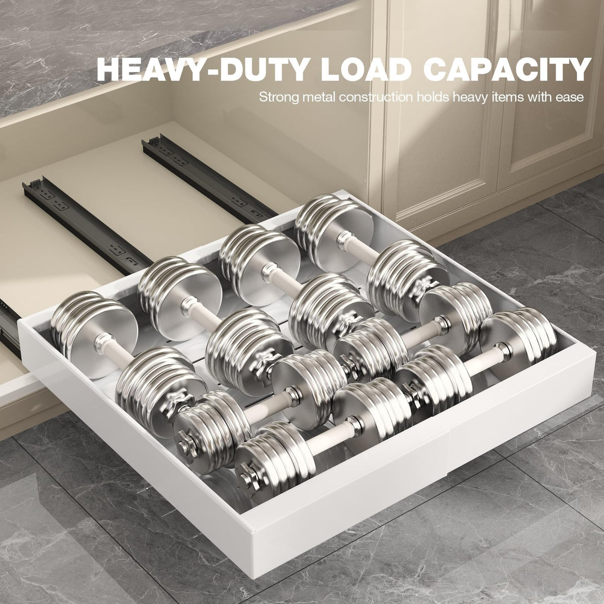 Seinloes 2 Pack Pull Out Cabinet Organizer 22" Deep, | All Products - Image 71