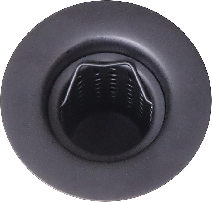 Westbrass Junior Basket Style Bar Sink Strainer, Matte Black, D218-62