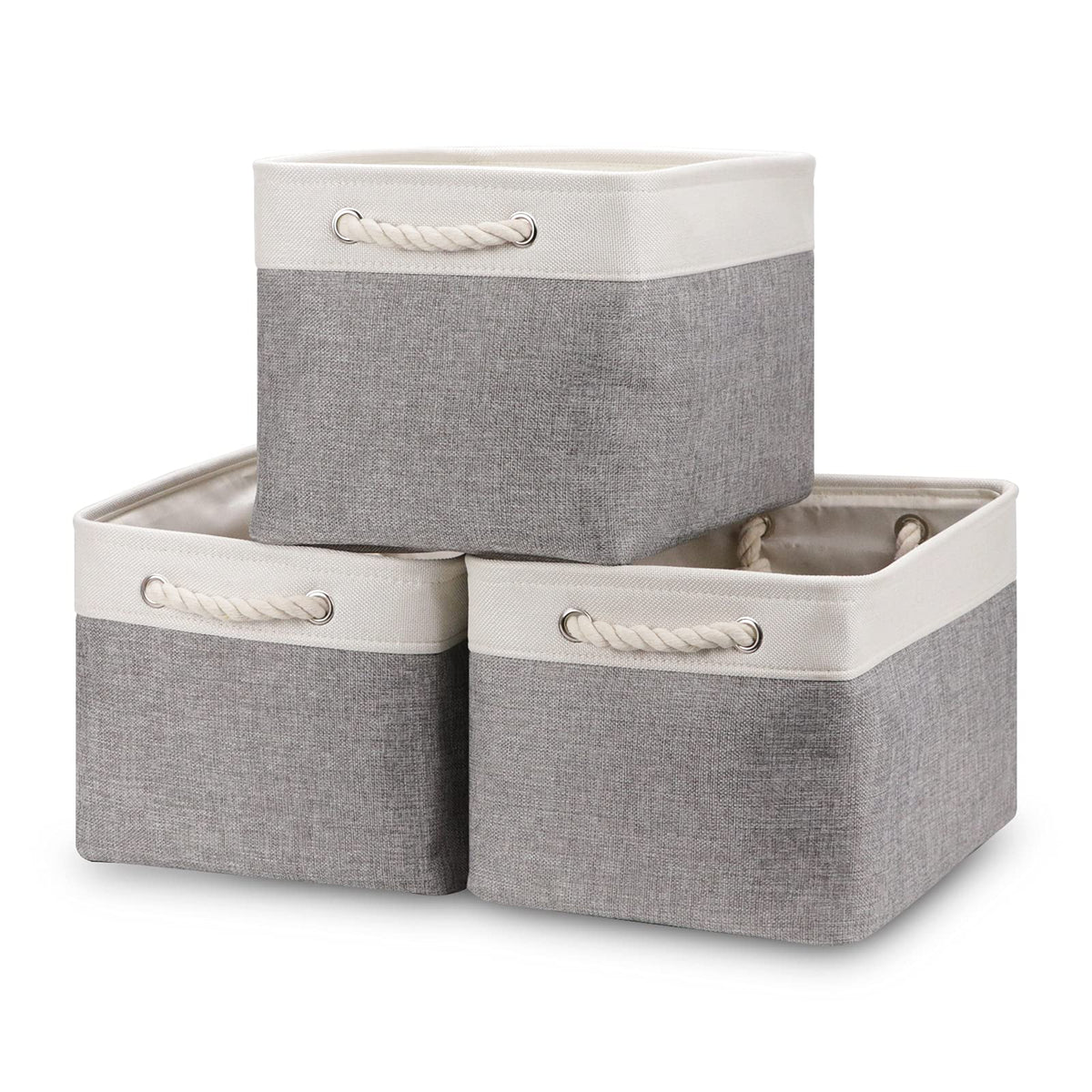 Bidtakay Baskets Set of 3 Storage Baskets for Organizing - Image 1