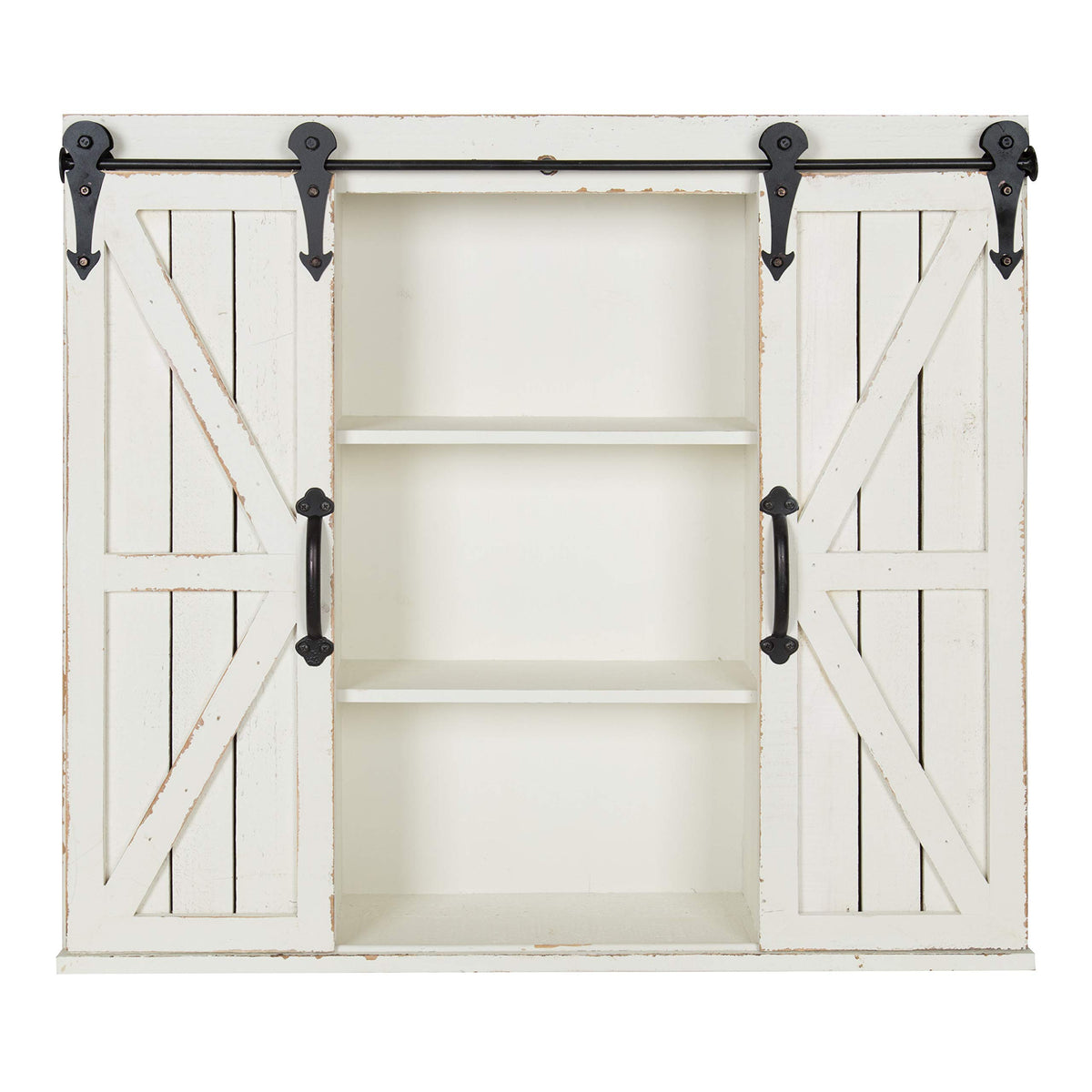 Kate and Laurel Cates Decorative Wall Storage Cabinet with Two - Image 1