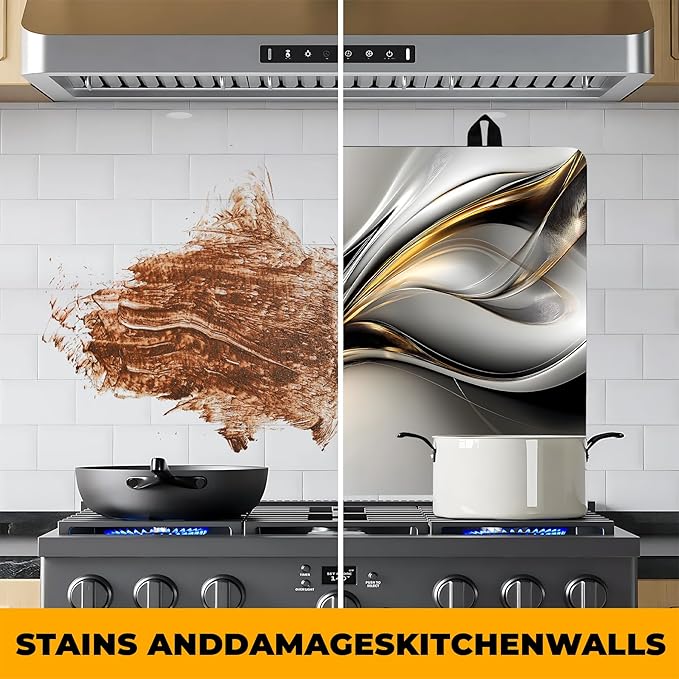 Stove Top Cover Flower Gas Stove Top Cover for Home Decoration Kitchen Pad Non-Stick Washable Cooktop Covers Countertop Protector Keep Stove Clean (Silvery, 30L"x21W")