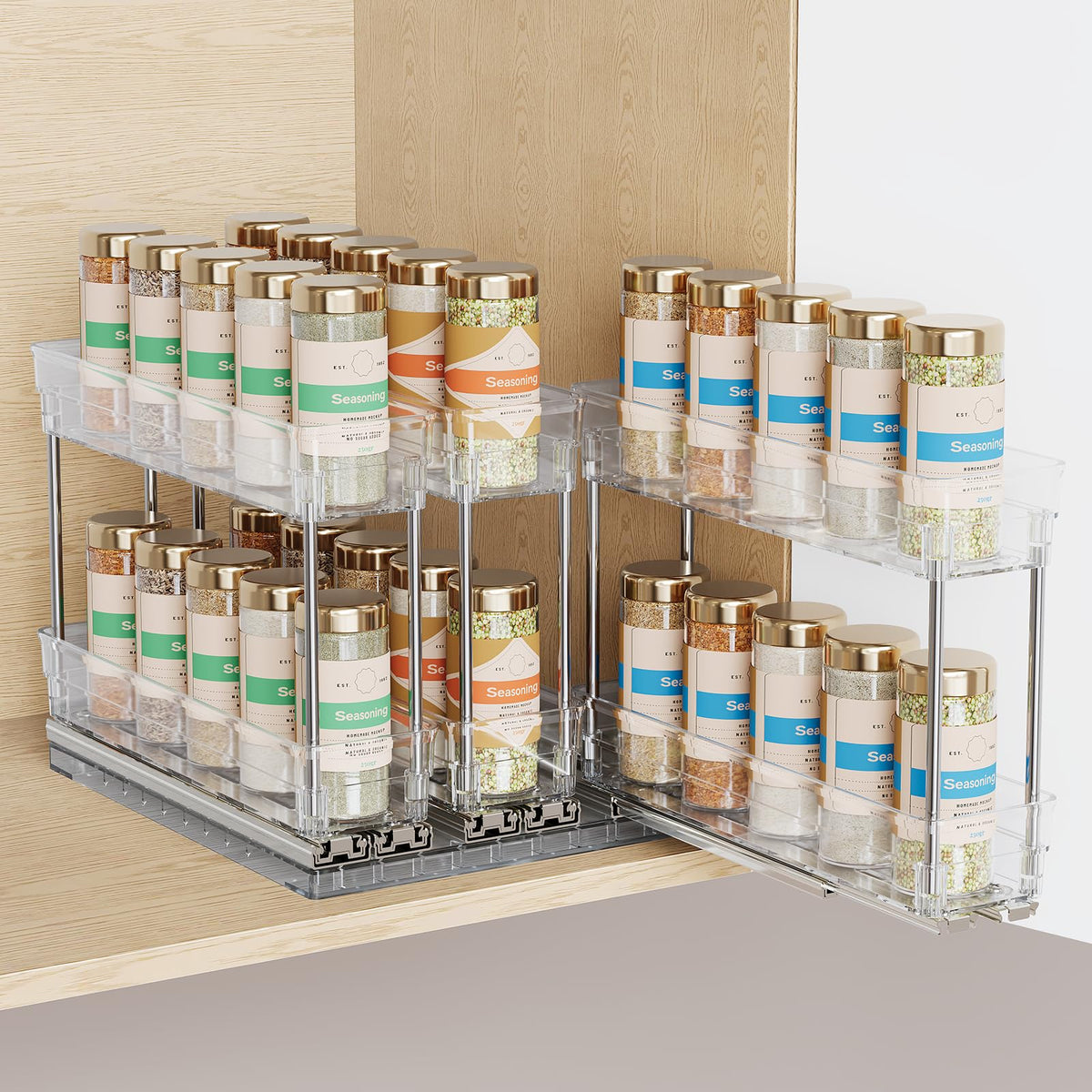 Mystozer Pull Out Spice Rack Organizer for Cabinet, | All Products - Image 1