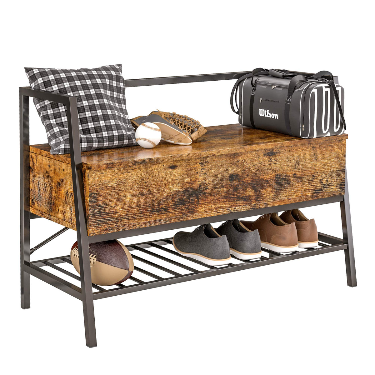IRONCK Shoe Storage Bench with Practical Storage | Home Organization - Image 1