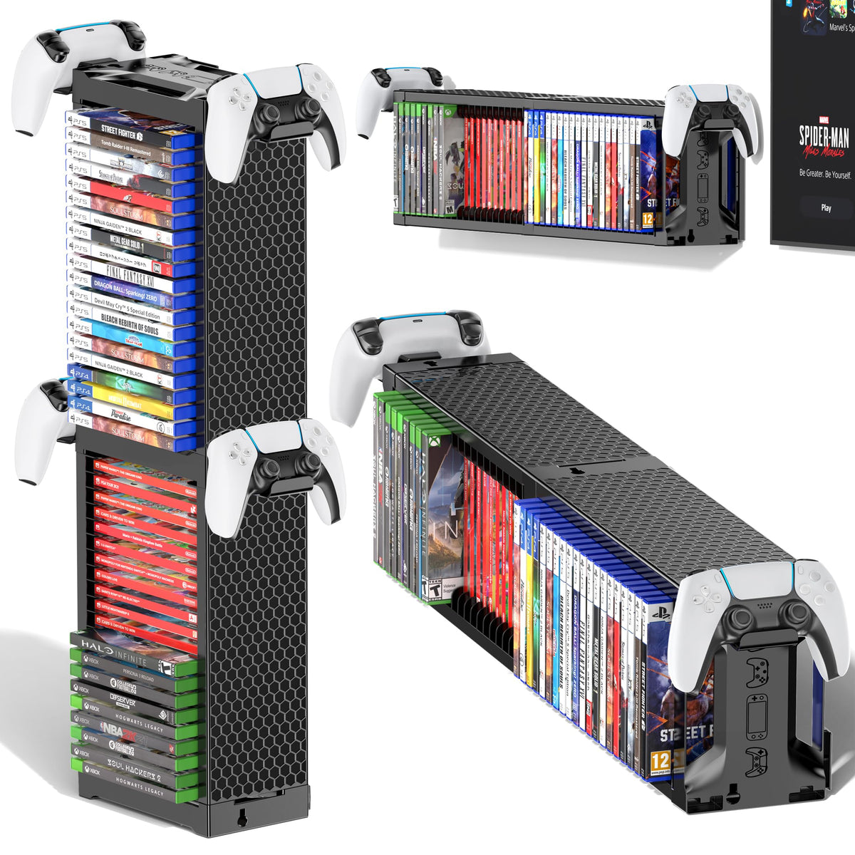 Video Game Disc Rack Tower Storage Holder Stand Univ | All Products - Image 1