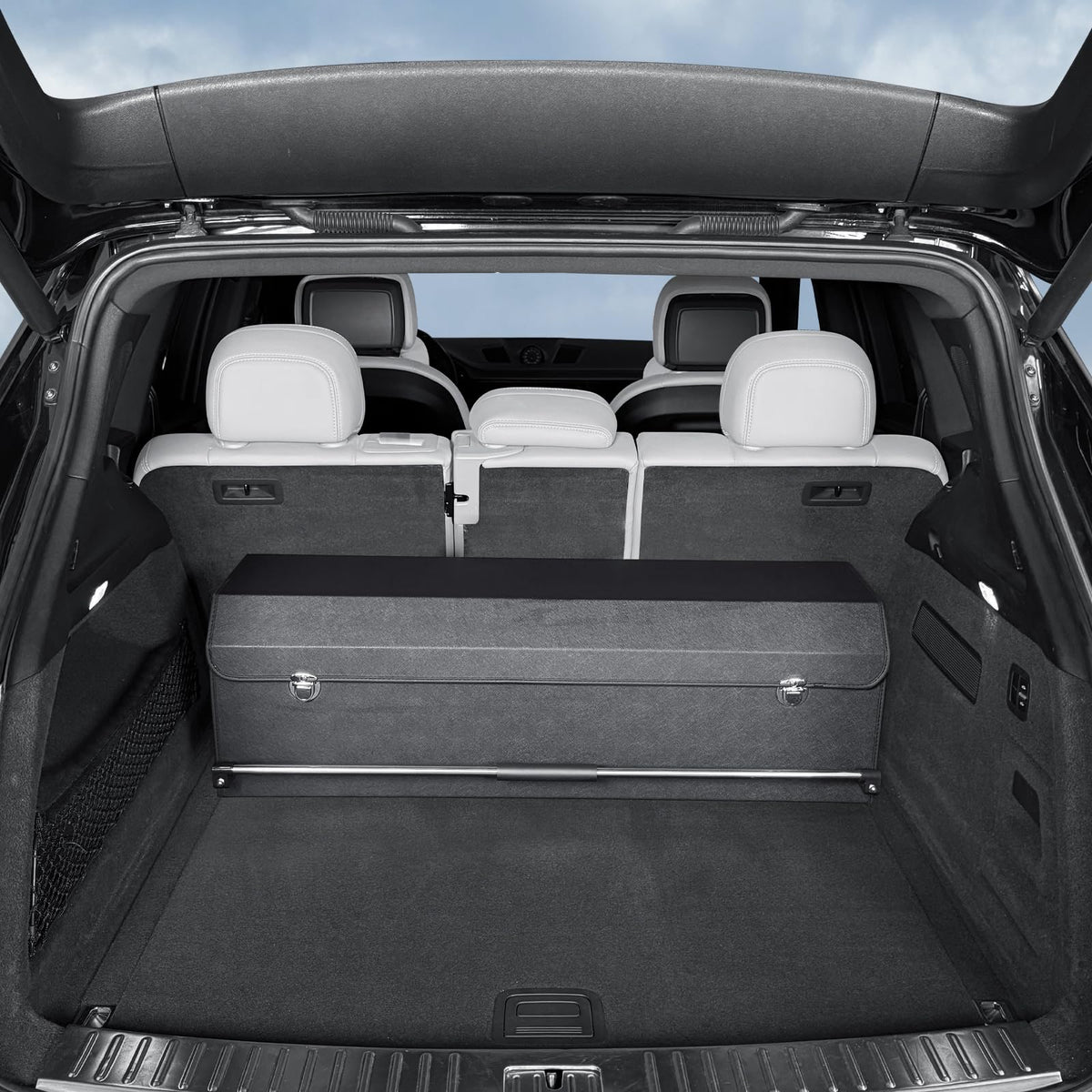 Car Trunk Organizer, Leather Trunk Organizer for Suv - Image 1