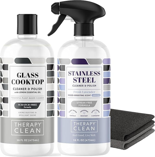 Therapy Stainless Steel & Cooktop Cleaner Bundle