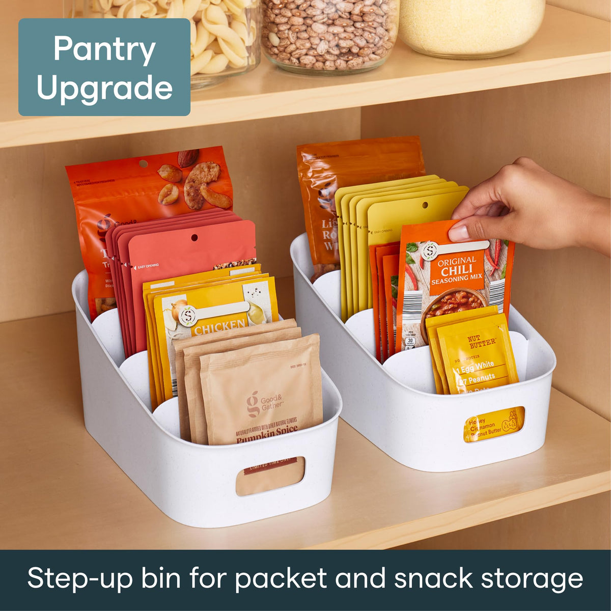 YouCopia ShelfBin Packet Organizer, 4-Tier Stairstep | All Products - Image 137