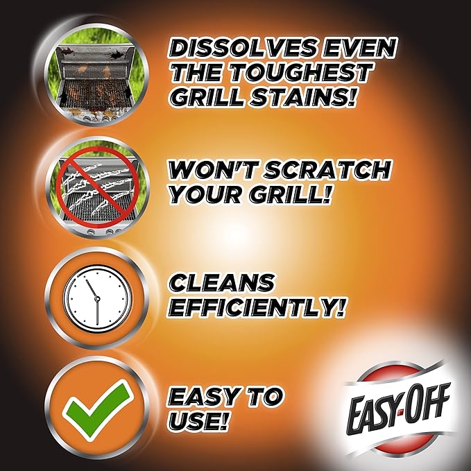 Easy Off 6233887981 14.5 oz Aerosol Can Easy-Off BBQ Grill Cleaner