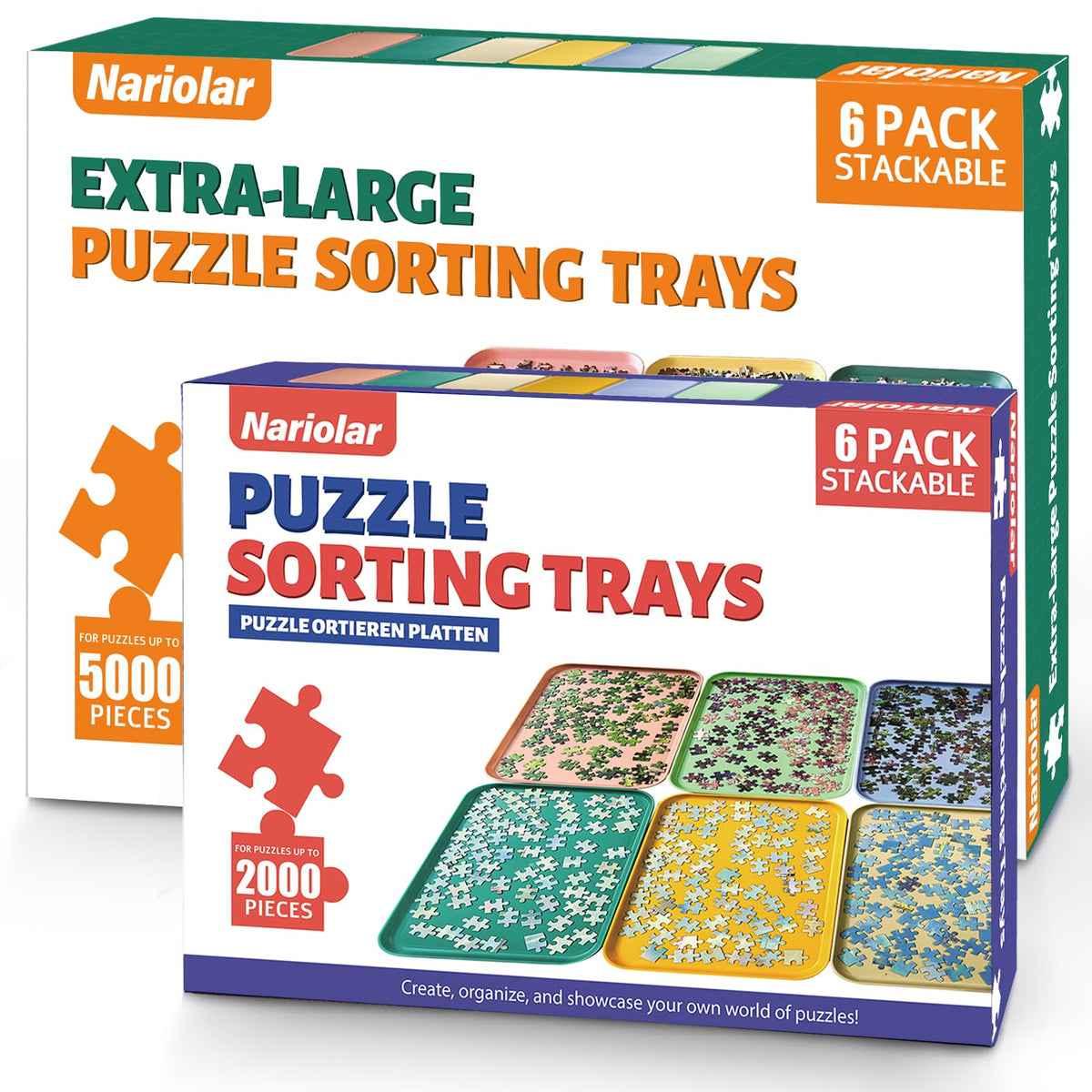 Puzzle Sorting Trays Stackable and Extra-Large Puzzle Trays - Image 1
