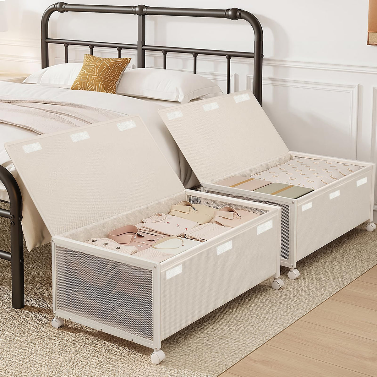 2Pack Under Bed Storage Containers,12 inch Height,31 inch Long - Image 1