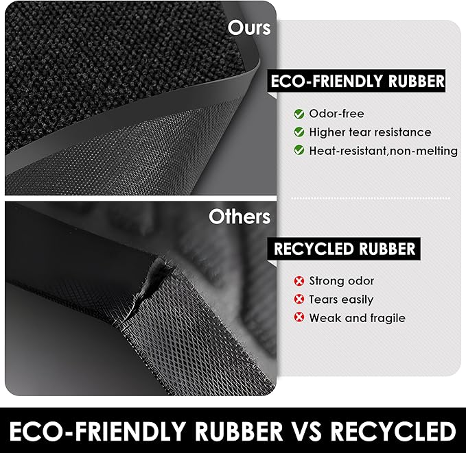 4′ x 65′ Front Door Mat Indoor Outdoor Entrance, Commercial Floor Mat Heavy Duty Dirt Trapper Entryway Doormat, Custom Size Non Slip Rubber Backing Welcome mat, Door Mat for High Traffic Area