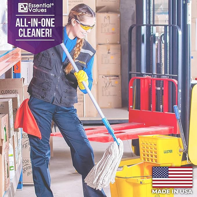 Essential Values Peroxide Cleaner 5%, Safer Choice Certified | Made in USA, Multi-Surface - Extra Concentrated - Ideal for Residential Commercial Retail Hospital Restaurants