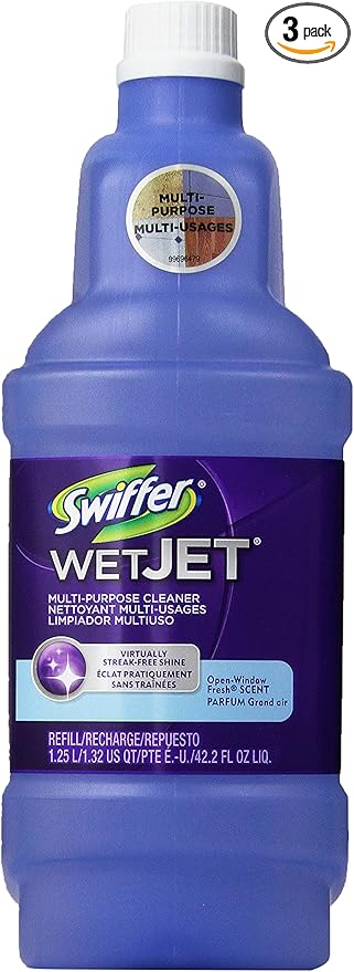 Swiffer Wetjet Multi-Purpose-Open Window Fresh Scent Cleaner (42.2 oz) 3 Refills