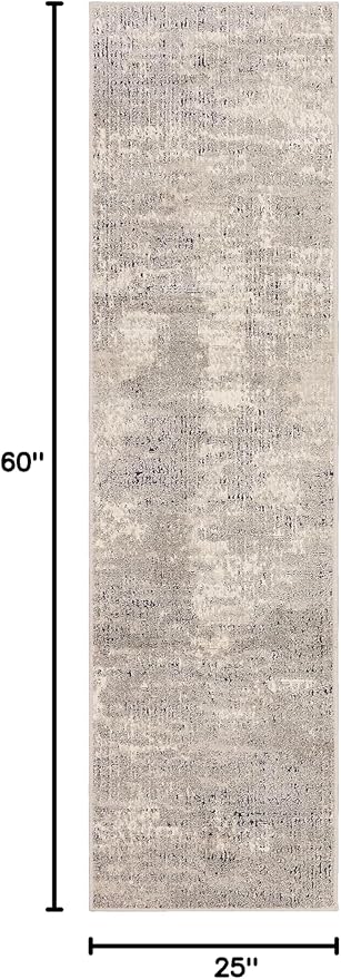 Mohawk Home Billingsley Modern Abstract Beige 2' 1" x 5' Area Rug Perfect for Kitchen, Living Room, Dining Room