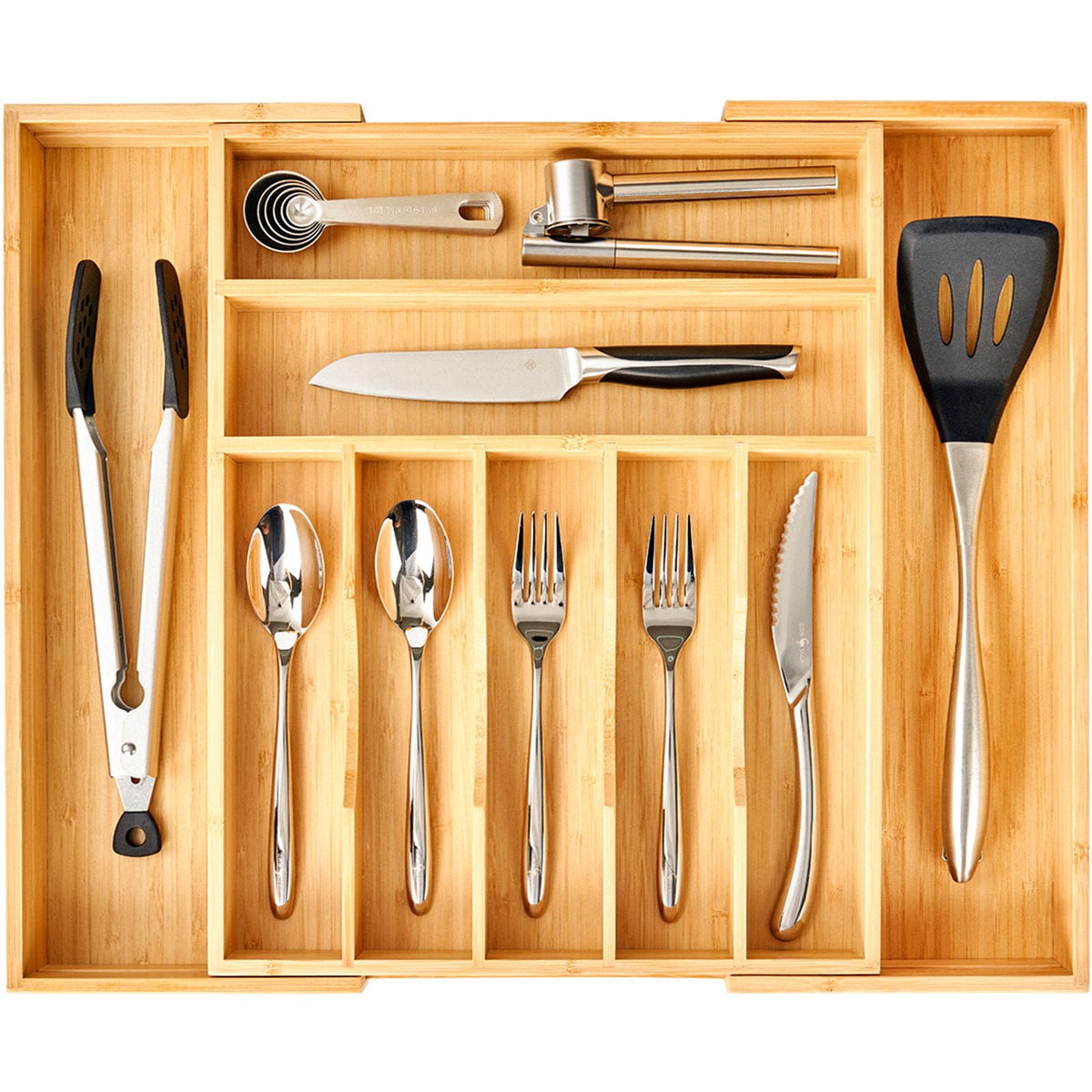 Umilife Large Expandable Kitchen Silverware Utensils Drawer - Image 1