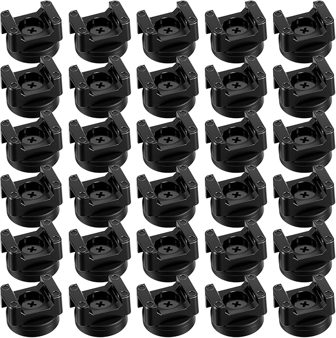 30 Pack Magnetic Zip Tie Mount Heavy Duty Magnetic Cable Zip Tie Base, Wire Holder Multipurpose Cable Ties Management Base Wire Clips Management for Home Office Marine Electrical Wiring (22 mm)