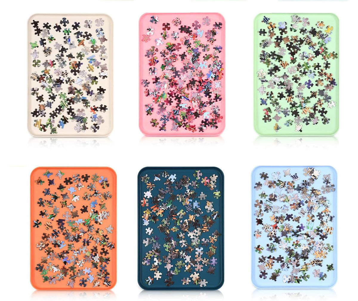 Puzzle Sorting Trays - 12.2"x9.4" Durable Opaque Organizer - Image 1