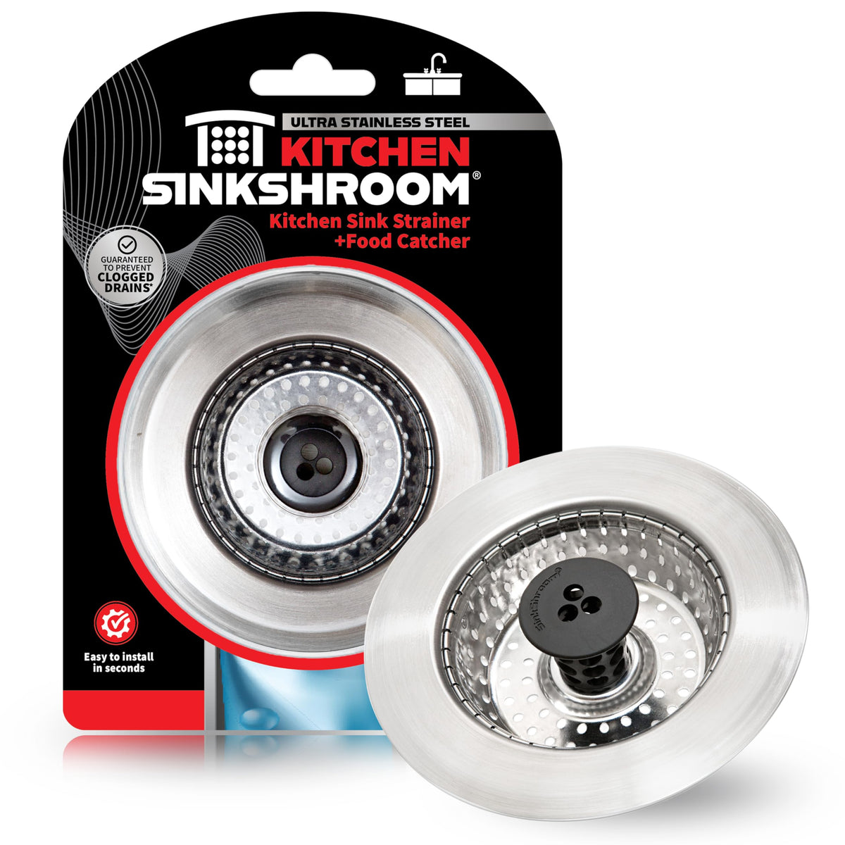 Kitchen SinkShroom Revolutionary Clog-Free Stainless Steel Sink - Image 1