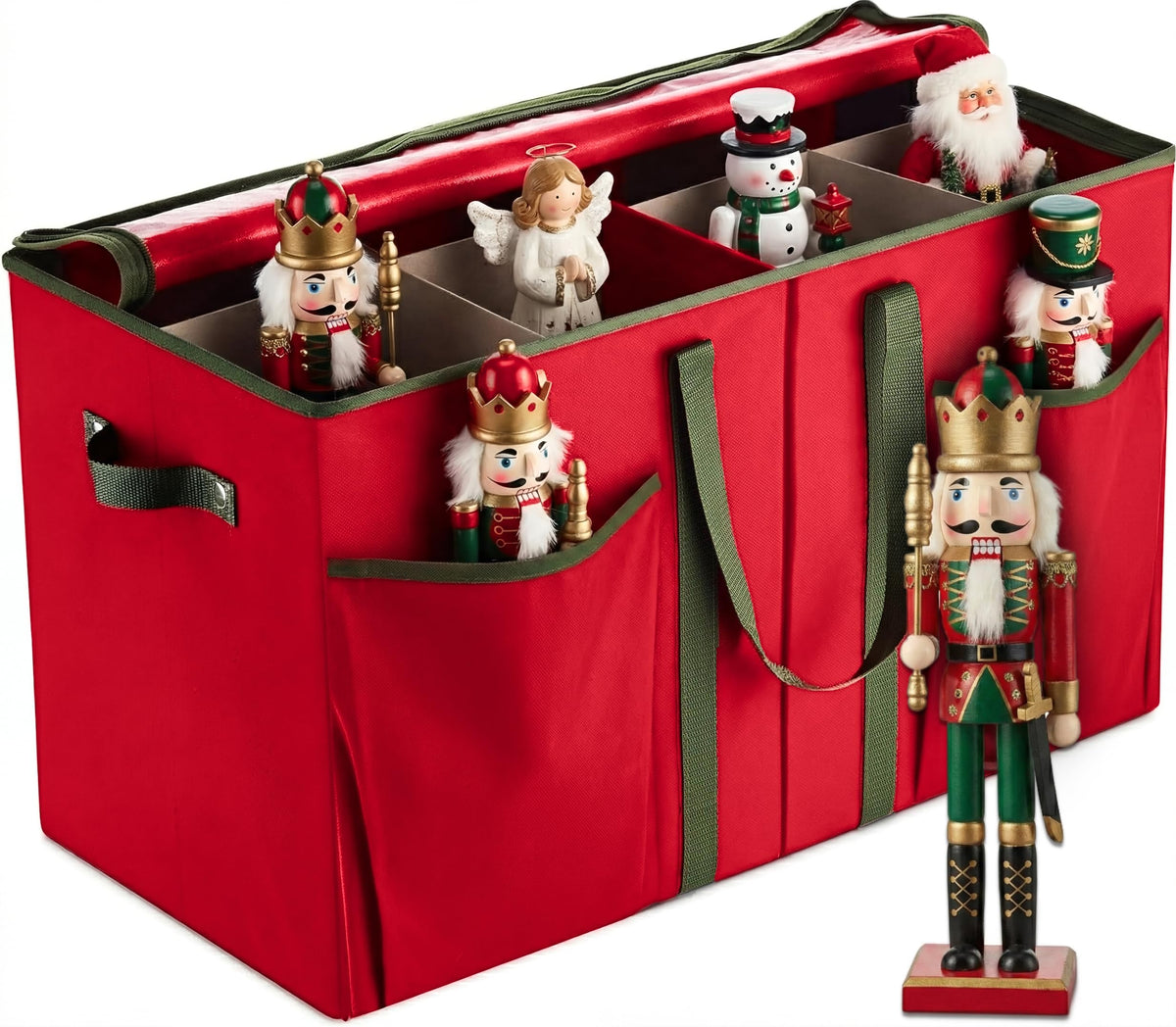 ZOBER Nutcracker Storage Containers - Ornament Christmas - Image 1