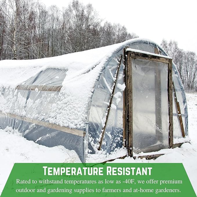 Farm Plastic Supply - Clear Vinyl Sheeting - 80 Mil - Vinyl Plastic Sheeting, Clear Vinyl Roll, Clear Vinyl Sheet for Storm Windows, Clear Vinyl, Covering, Tablecloth Protector (6.5' x 100')