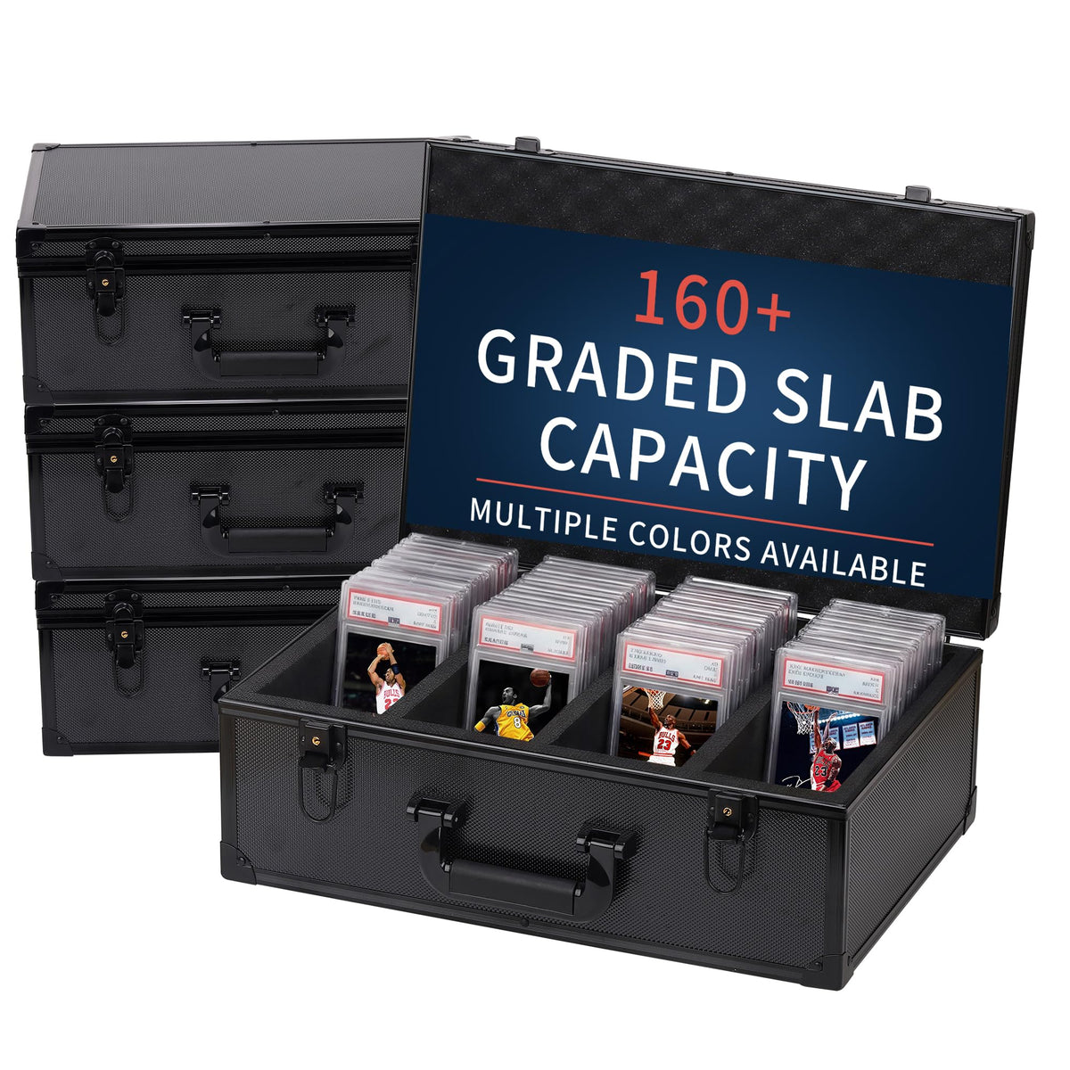 Graded Card Storage Box, 4 Row Top Loader Design - 160+ - Image 1