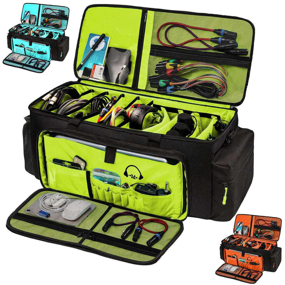Dj Cable Bag-24 Large Dj Cable File Bag-Dj Cabel Organizer - Image 1