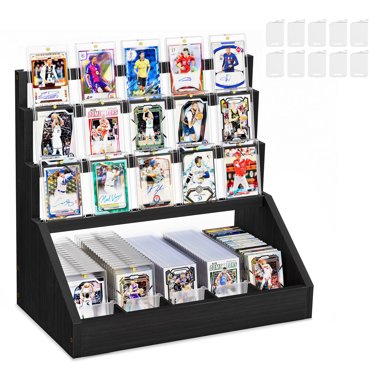 Emfogo Trading Card Display, 3-Tier Card Display Stand - Image 1