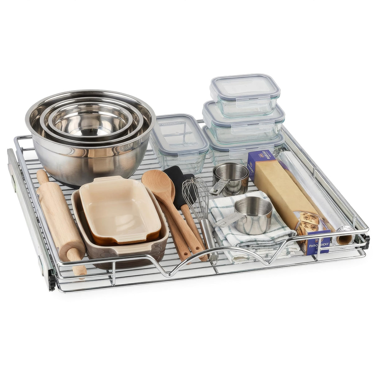 HOLDN’ STORAGE Pull Out Cabinet Organizer, Heavy Dut | Pull Out Organi - Image 1