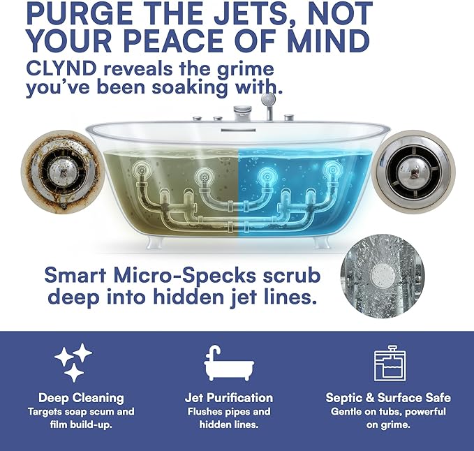 3-Pack Essential Home Maintenance Kit – Jetted Tub, Dishwasher, & Garbage Disposal Cleaner Tablets | Appliance Deep Cleaner Bundle