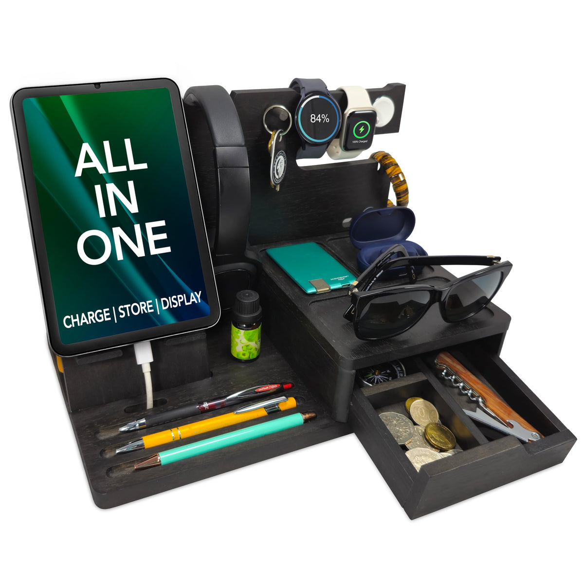 Nightstand Organizer for Men - Night Stand, Bedside | All Products - Image 1