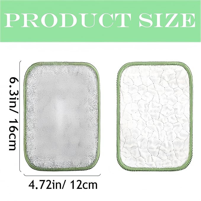 Multipurpose Wire Dishwashing Rags for Wet and Dry, Upgraded Reusable Steel Wool Scrubber 2-Layer Microfiber Wire Dishcloth, Multifunctional Dish Rags for Kitchen, Pots, Pans, Sinks (5)