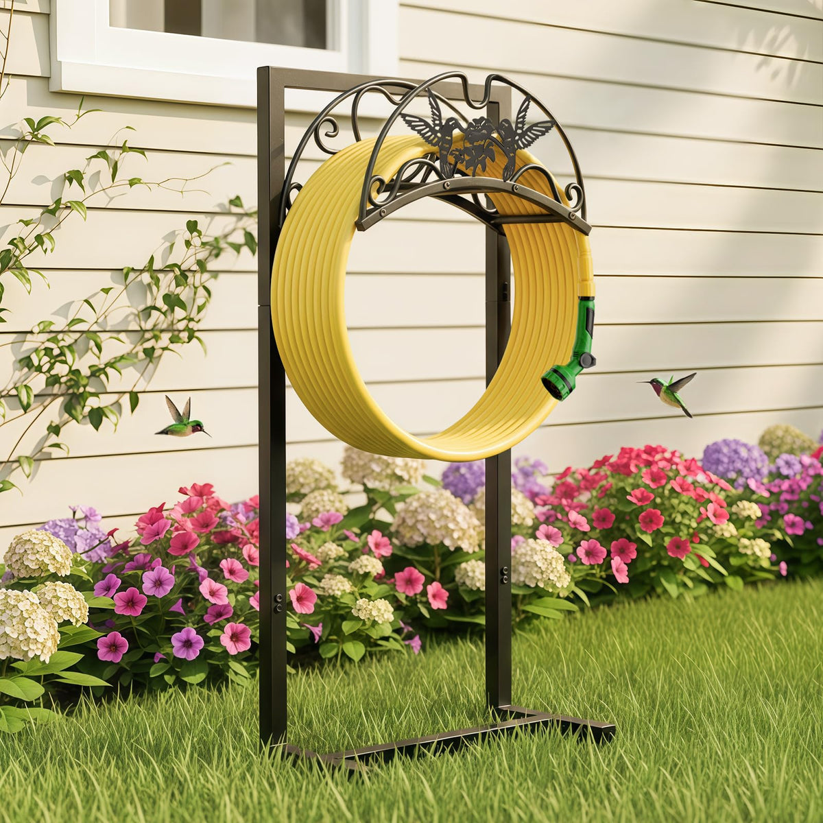 Garden Hose Holder - Upgraded Electrophoretic Coating - Image 1