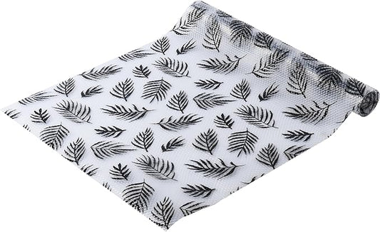 Leaf Shelf Liner for Kitchen Cabinets Non-Adhesive Drawer Liner Non-Slip Refrigerator Liner Waterproof Fridge Pad Cupboard Mat