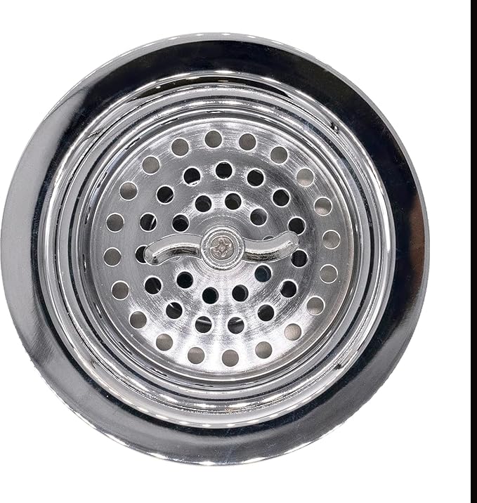 Westbrass R213-26 Wing Nut Style Large Kitchen Basket Strainer, Polished Chrome