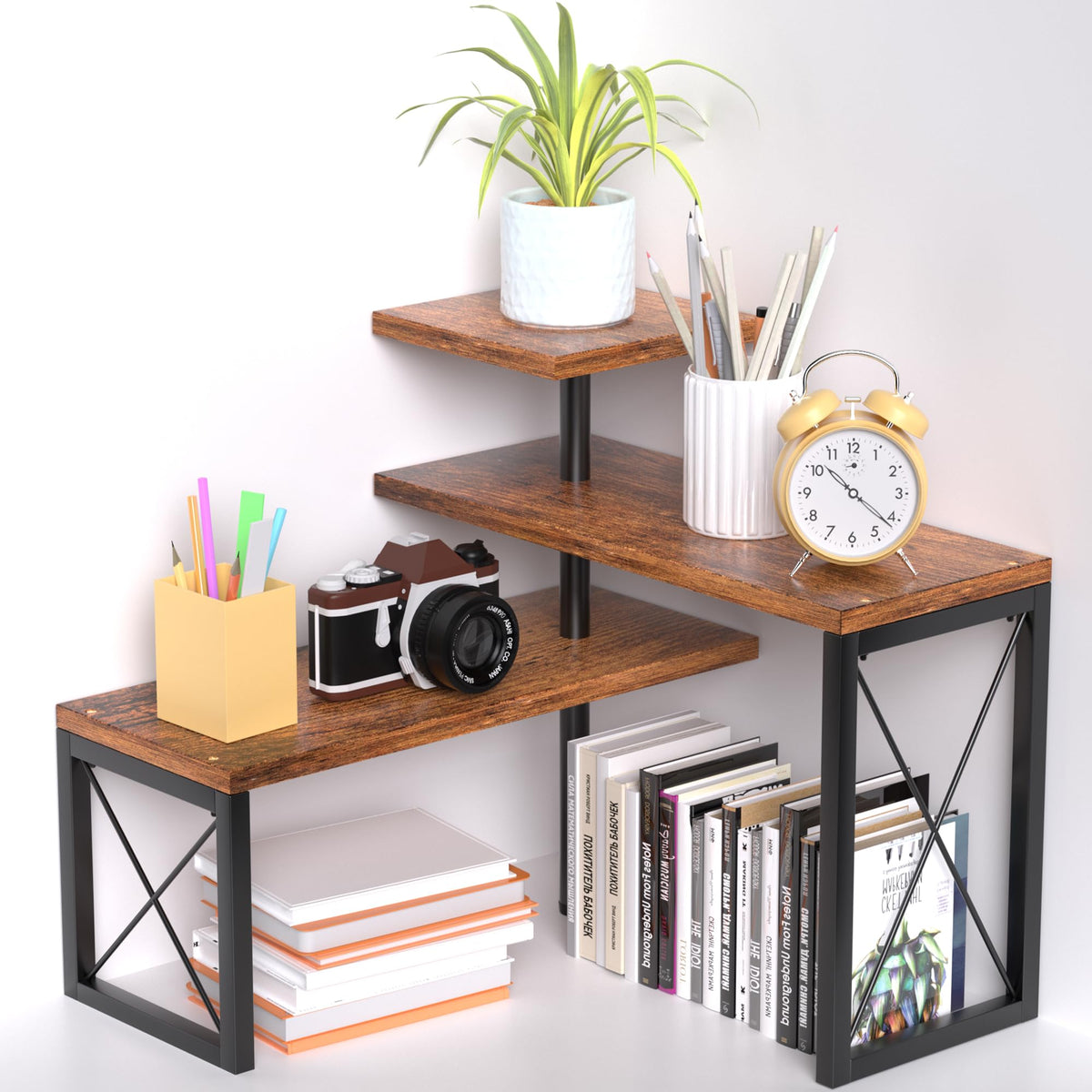 Corner Desk Shelf for Top of Desk Organizer Shelf, C | All Products - Image 1