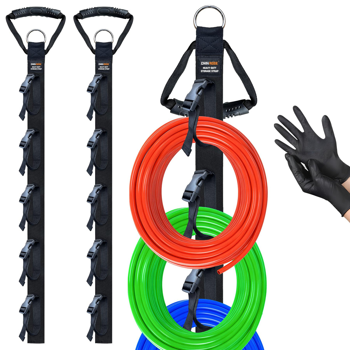 Extension Cord Organizer 2 Pack, Cord Storage Organizer with 5 - Image 1