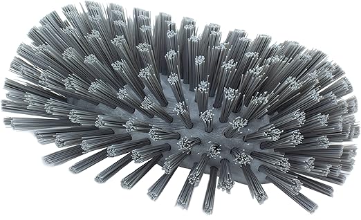 SPARTA Tank and Kettle Scrub Brush Heavy-Duty Tile Brush, Color-Coded and Handle Compatible (Sold Separately) for Optimal Access In Spacious Containers, Plastic, 5.5 X 9.5 Inches, Gray