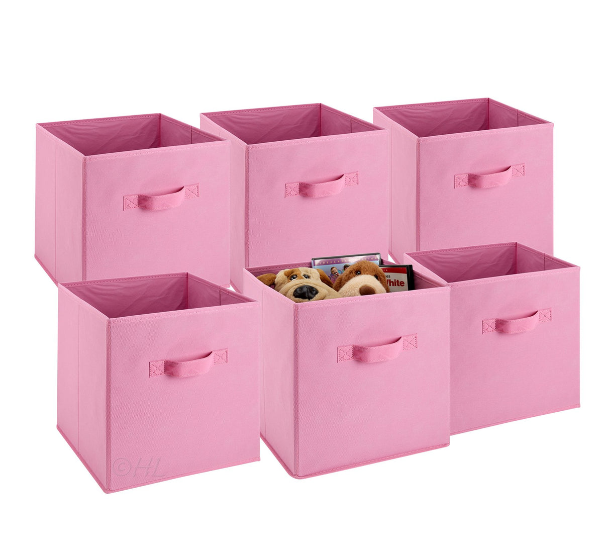 Handy Laundry 6-Pack Foldable Cube Storage Bins – | Home Organization - Image 1